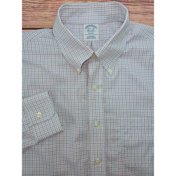 Brooks Brothers Mens Regent Non-Iron Button-Down Shirt 16.5-34 - Large - Picture 4 of 6